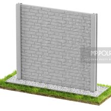 Cegła 6 - Jednostronne płoty betonowe - zdjecie 1