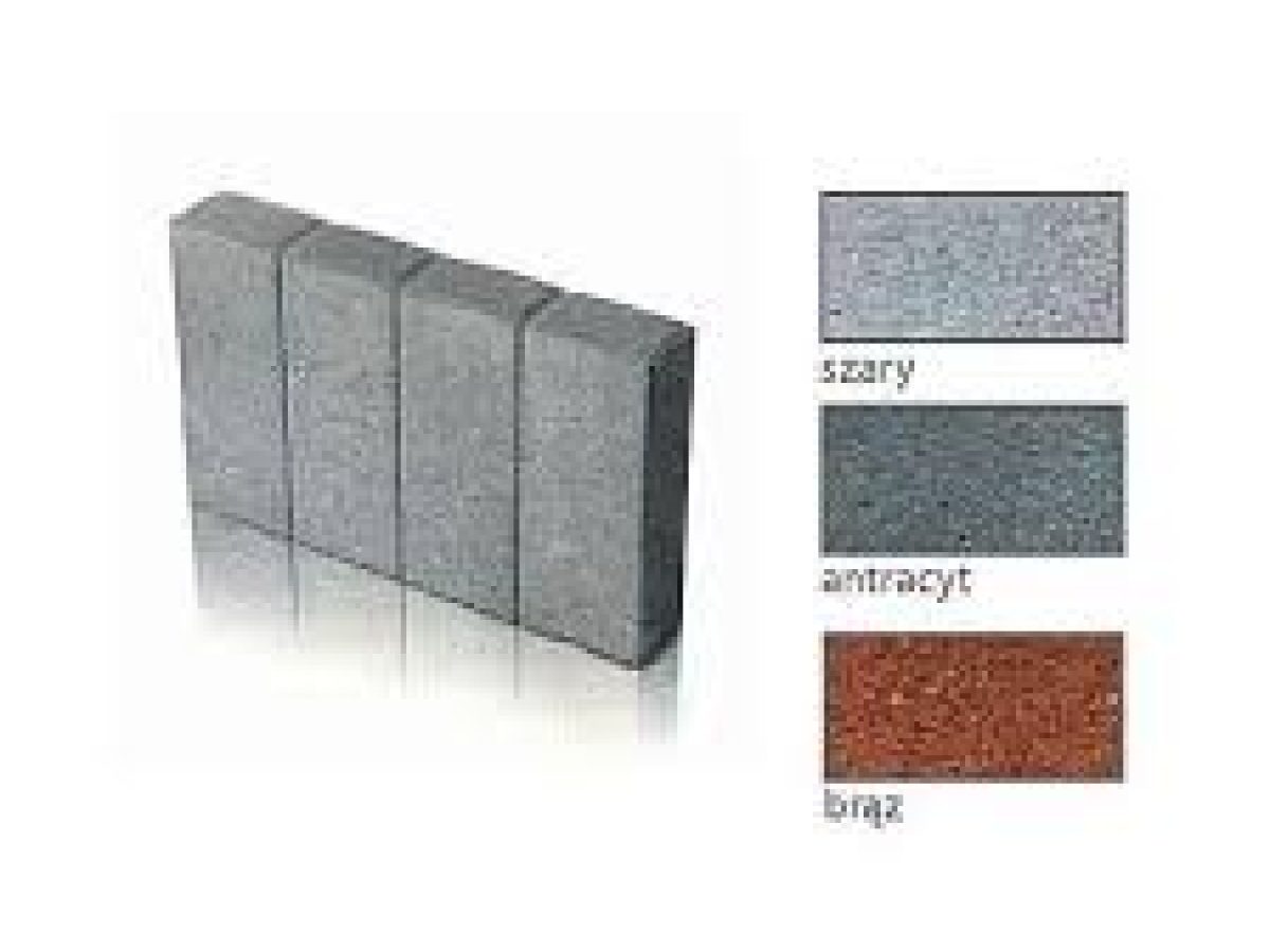 Obrzeże palisadowe KAMAL 8x30x50 cm