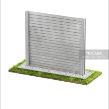 Ekran siding - Jednostronne płoty betonowe - zdjecie 1