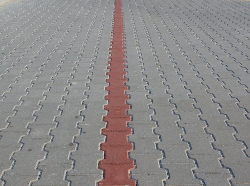 kostka Behaton szara i czerwona - TB Kostka Brukowa