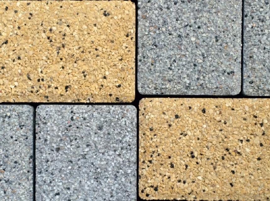 CEGIEŁKA płukana kolor szary i żółty - TB Kostka Brukowa